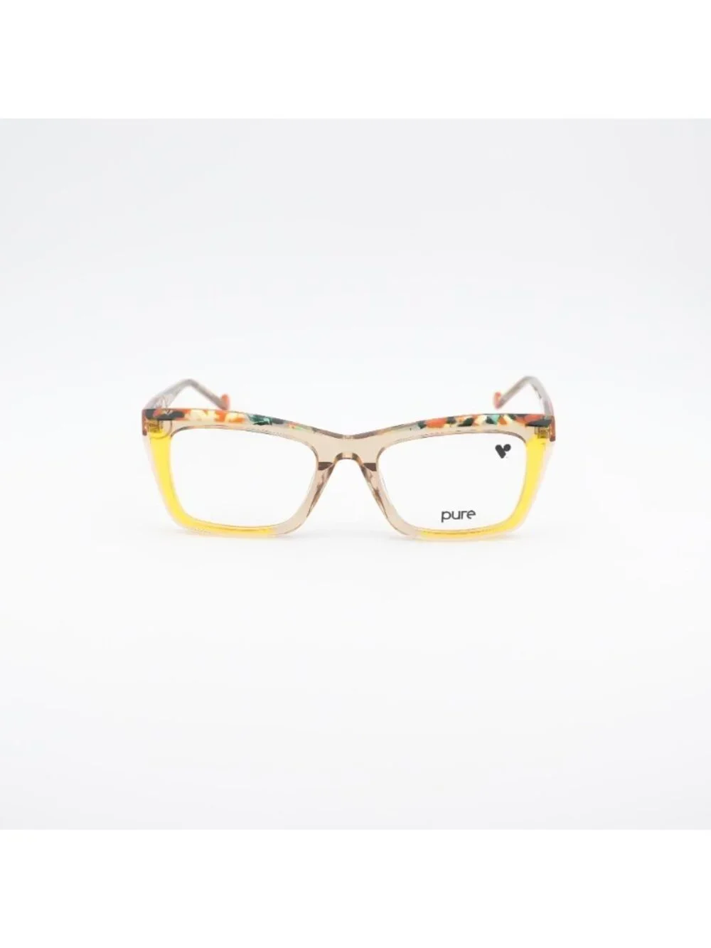 Pure P-7012 250 Eyeglasses Camel 53mm Square Frame